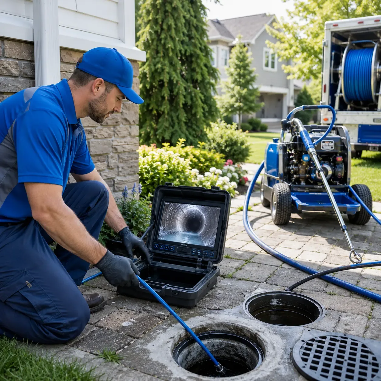 Outdoor drain cleaning professionals serving Rush Center, KS